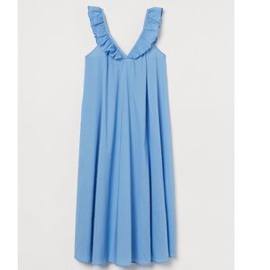 Blue H&M ruffle dress